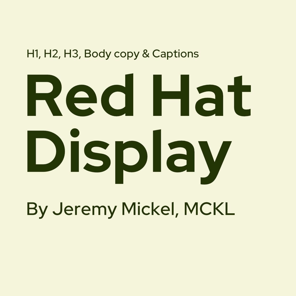 Typefaces