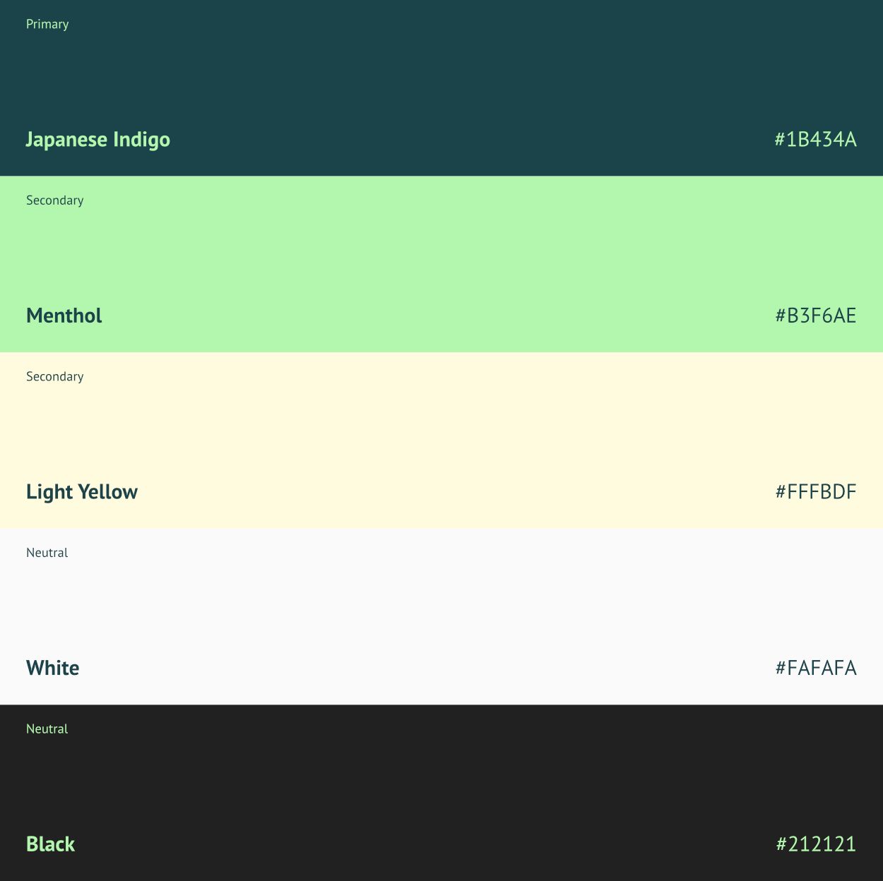 Colour palette
